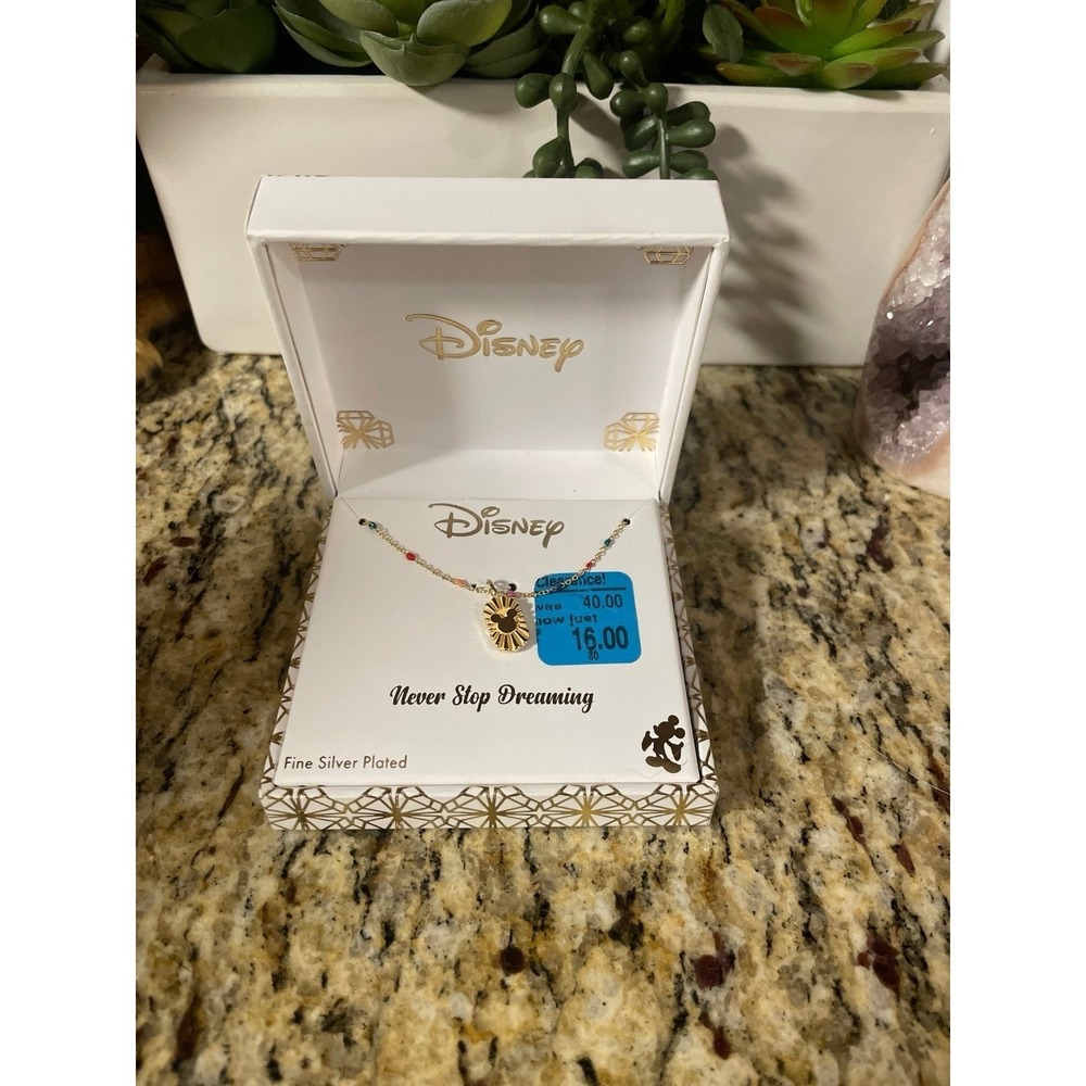 Minnie Mouse Silver Plated Necklace